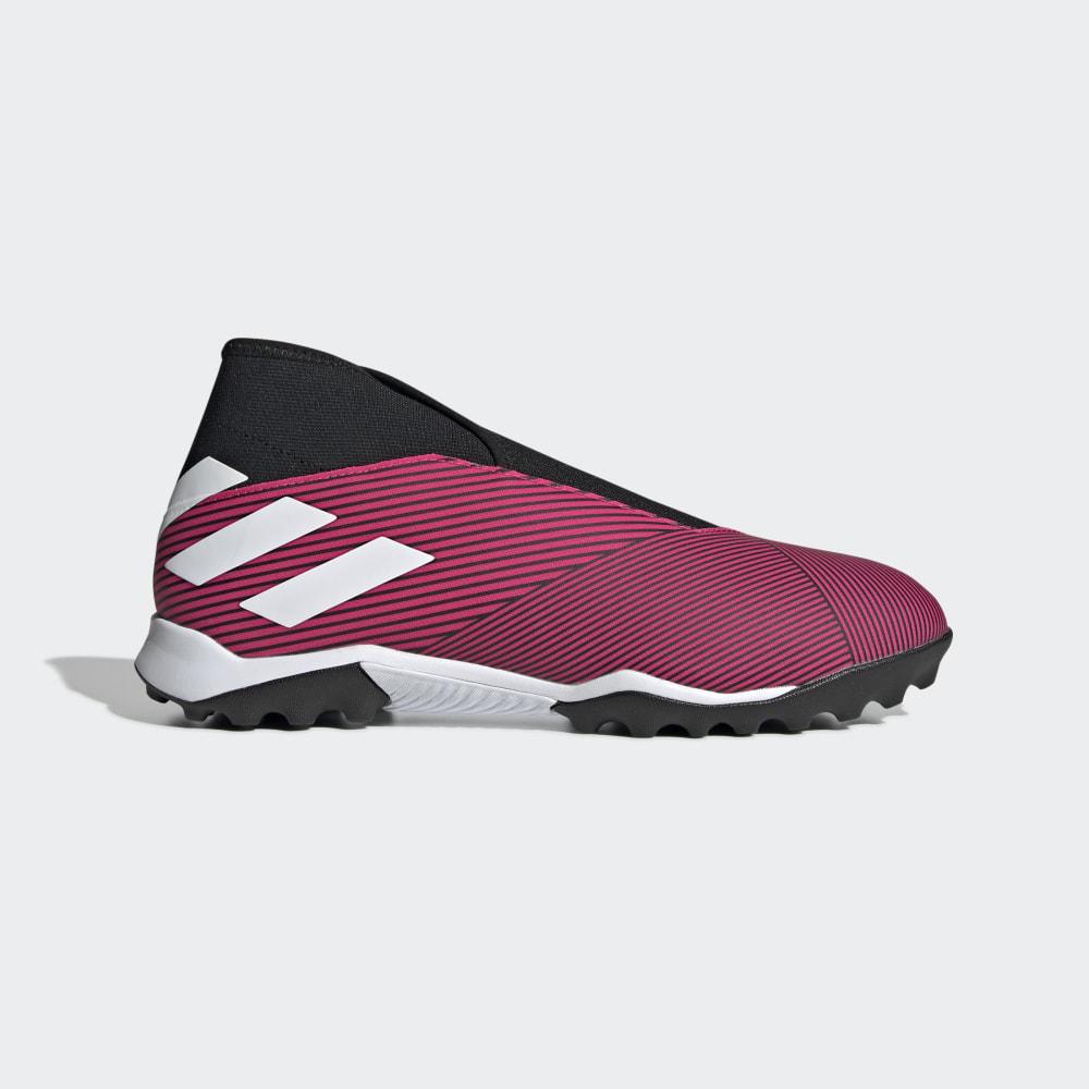 Adidasi Fotbal Adidas Nemeziz 19.3 Turf Barbati Romania - Roz/Albi/Negrii EF0385